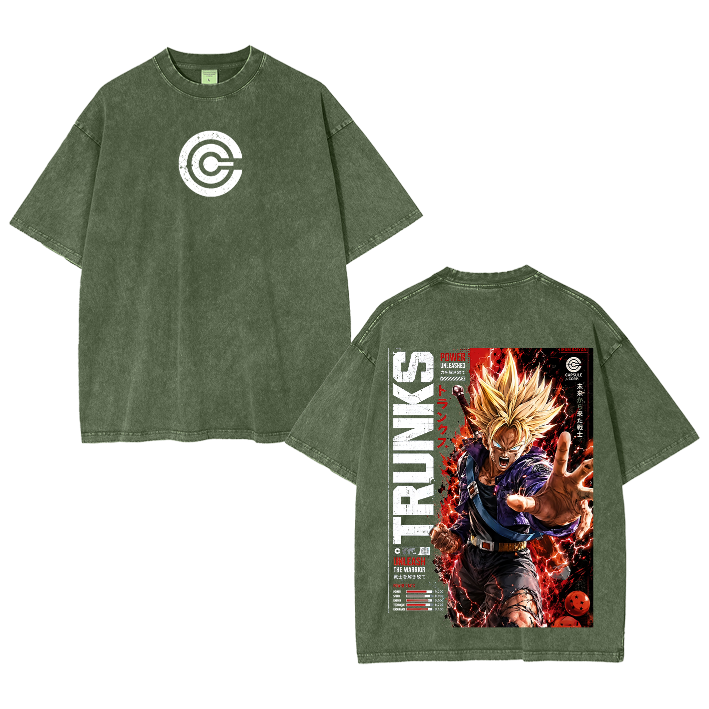 Future Trunks Vintage Unisex  Washed T-Shirt
