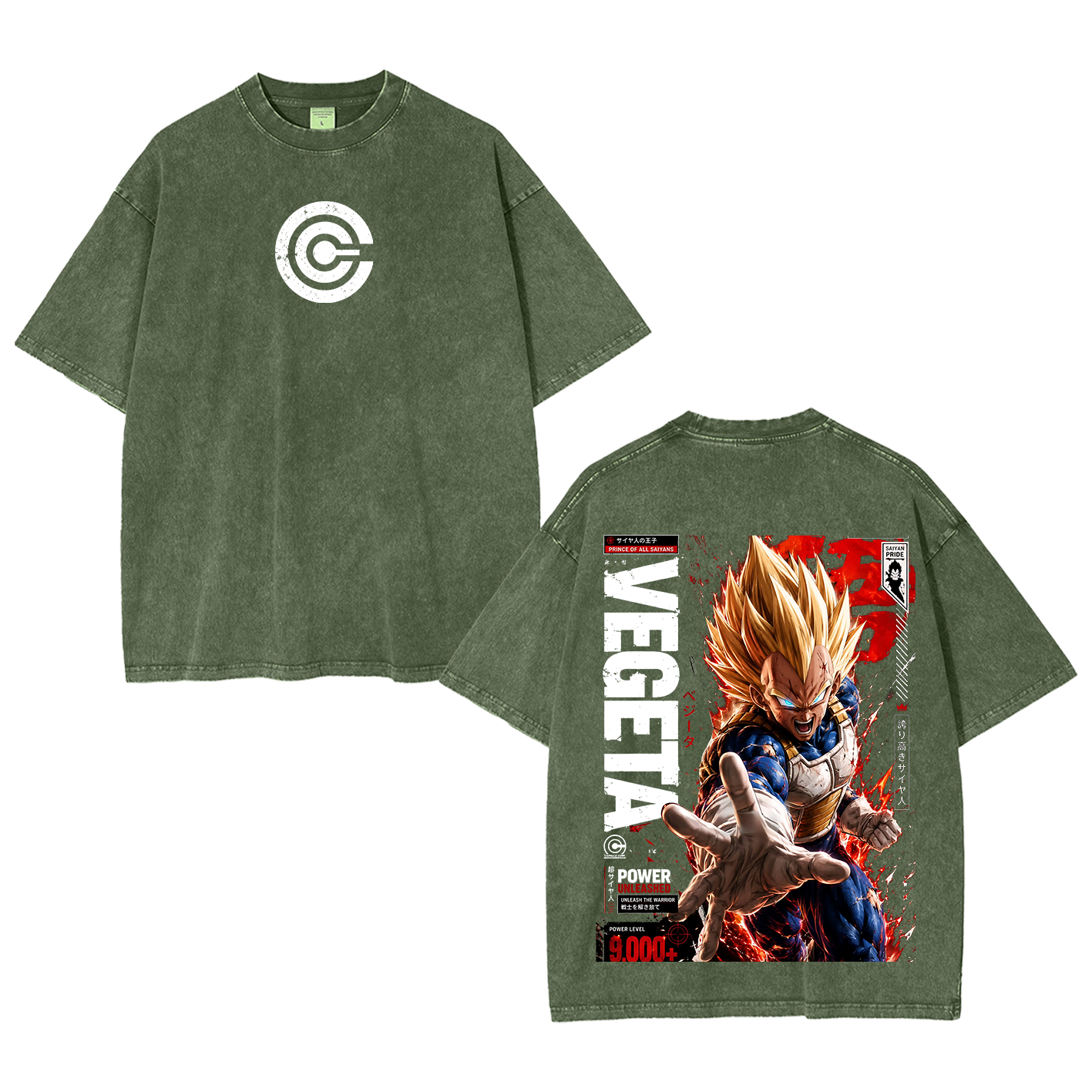 Vegeta Statue Unboxing - Dragon Ball Vintage Unisex  Washed T-Shirt
