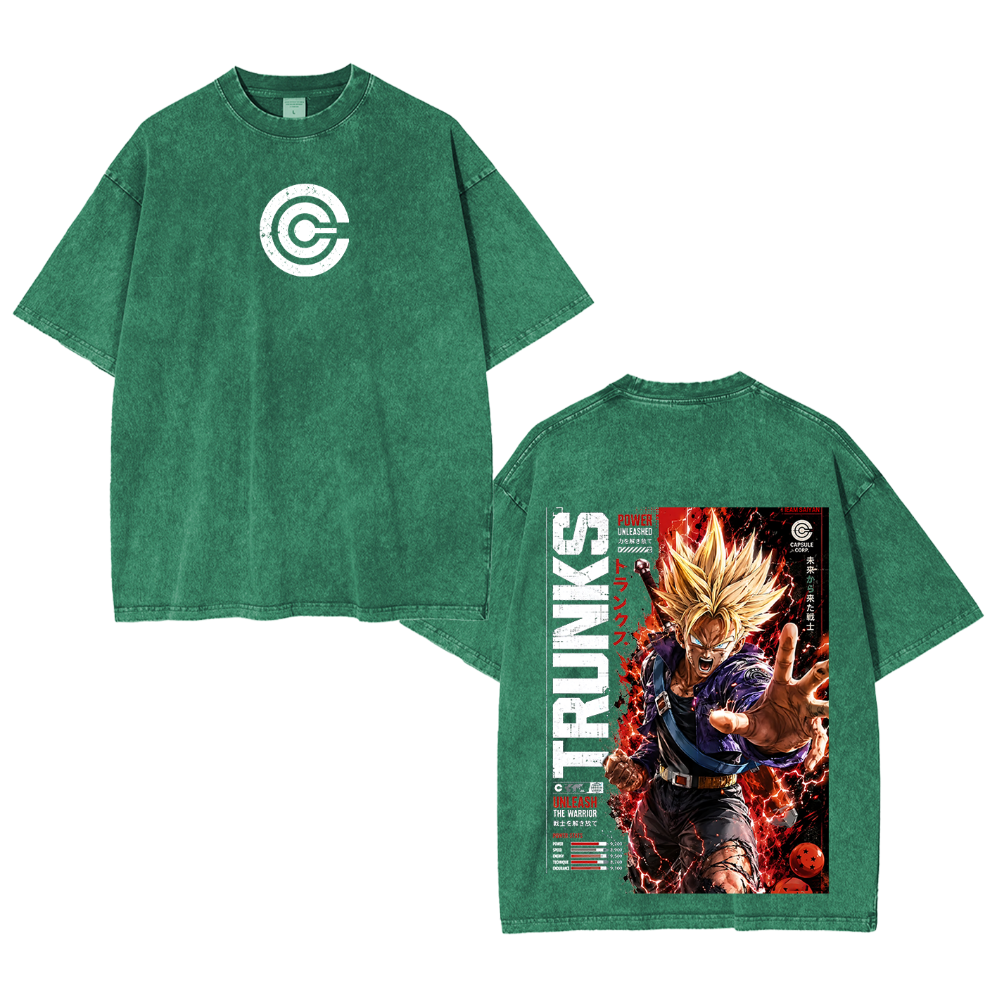 Future Trunks Vintage Unisex  Washed T-Shirt