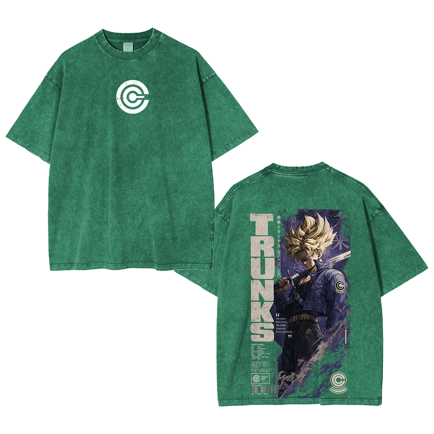 Future Trunks Vintage Unisex Washed T-Shirt