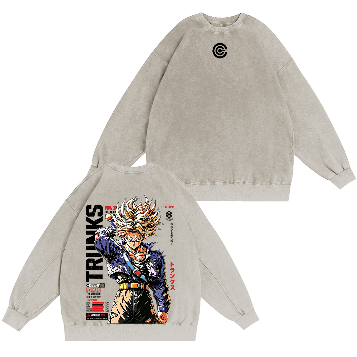 Future Trunks Vintage Unisex  Washed T-Shirt