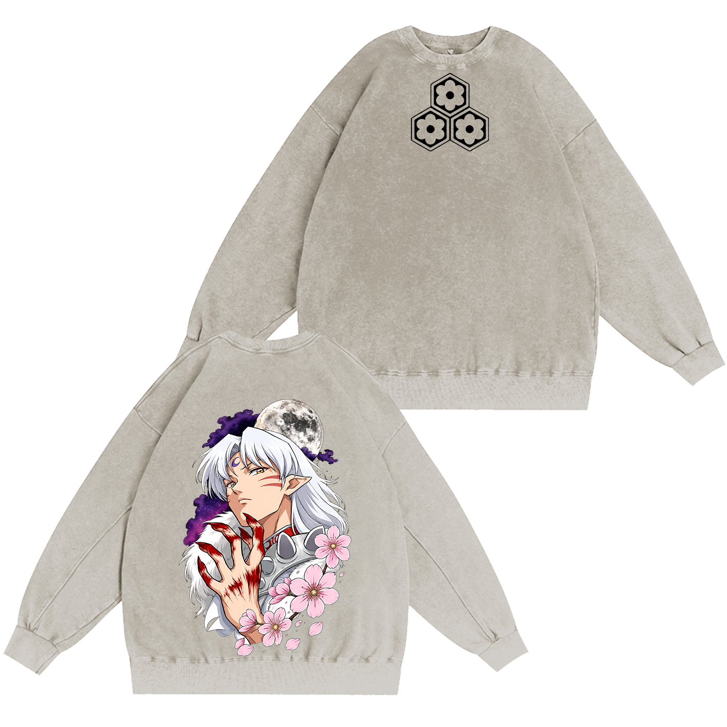 Inuyasha Vintage Unisex  Washed T-Shirt
