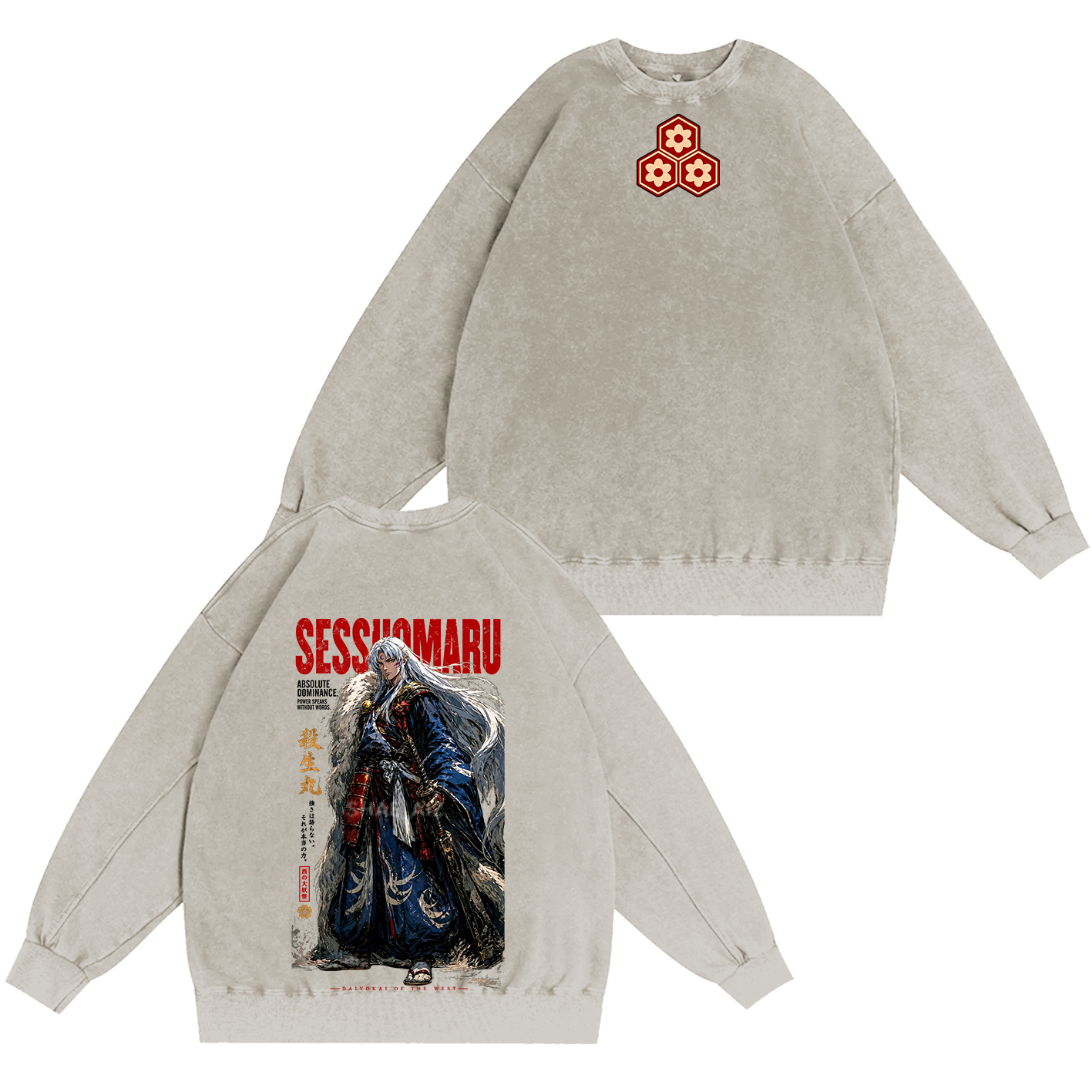 Inuyasha Sesshomaru Unisex Washed T-shirt/Crewneck/Hoodie