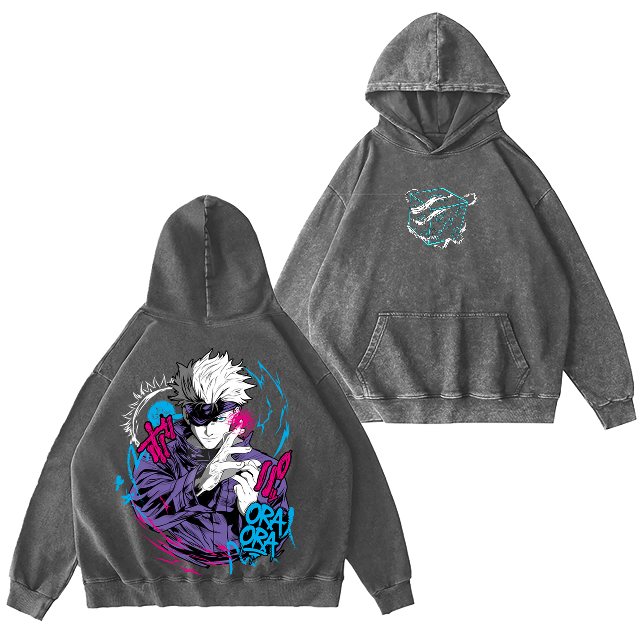 Gojo,Jujutsu Kaisen Anime Washed T-shirt/Crewneck/Hoodie