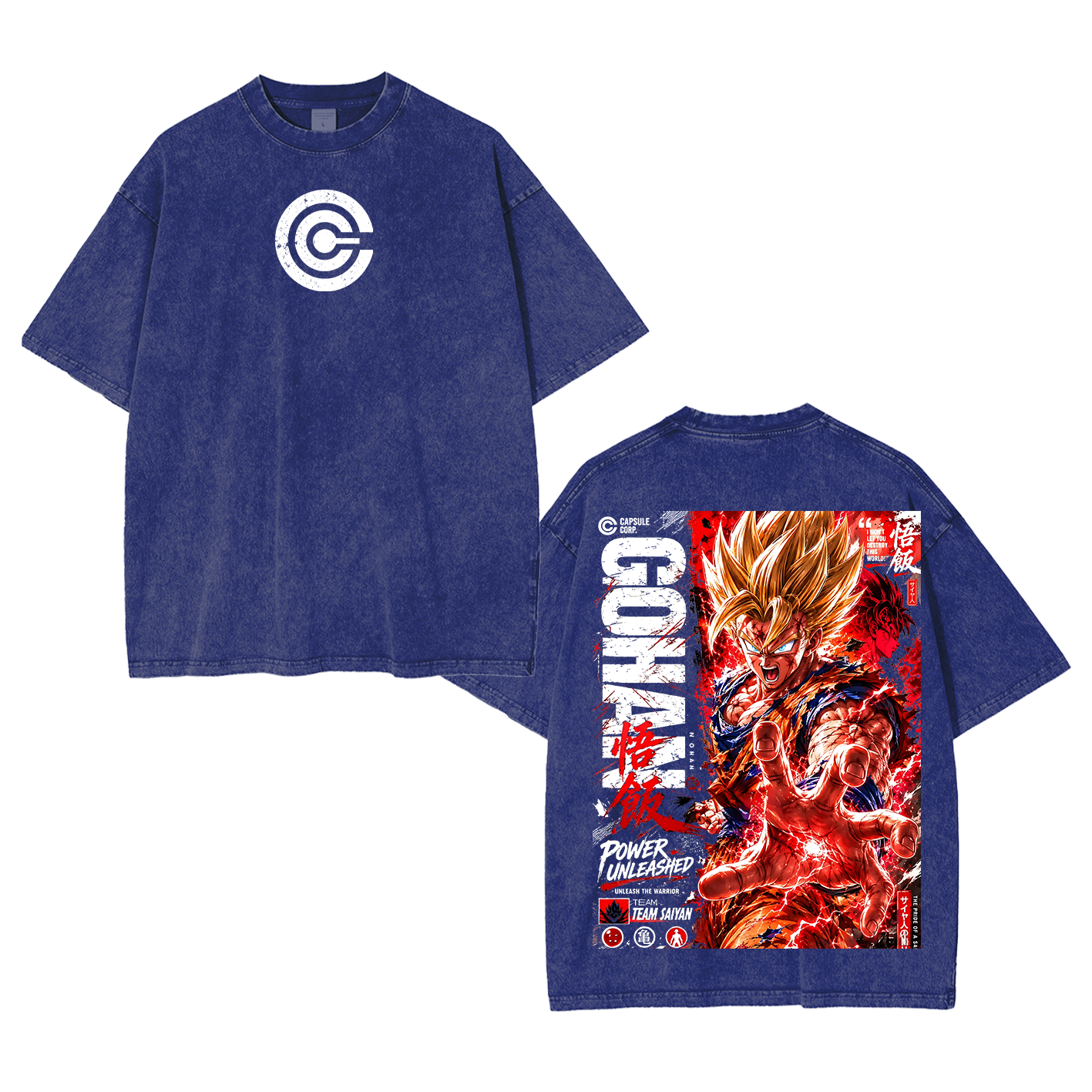 Future Trunks Vintage Unisex  Washed T-Shirt