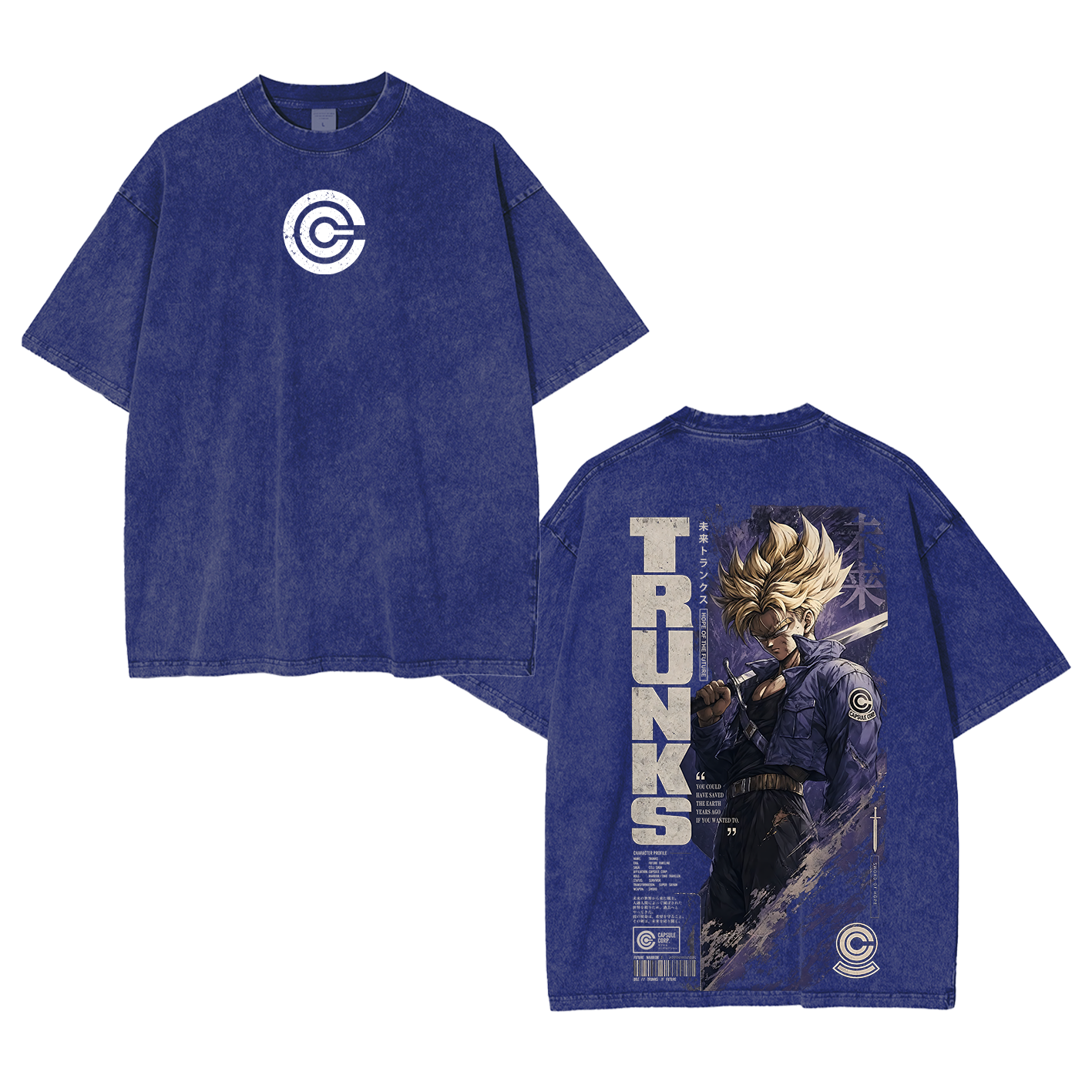 Future Trunks Vintage Unisex Washed T-Shirt
