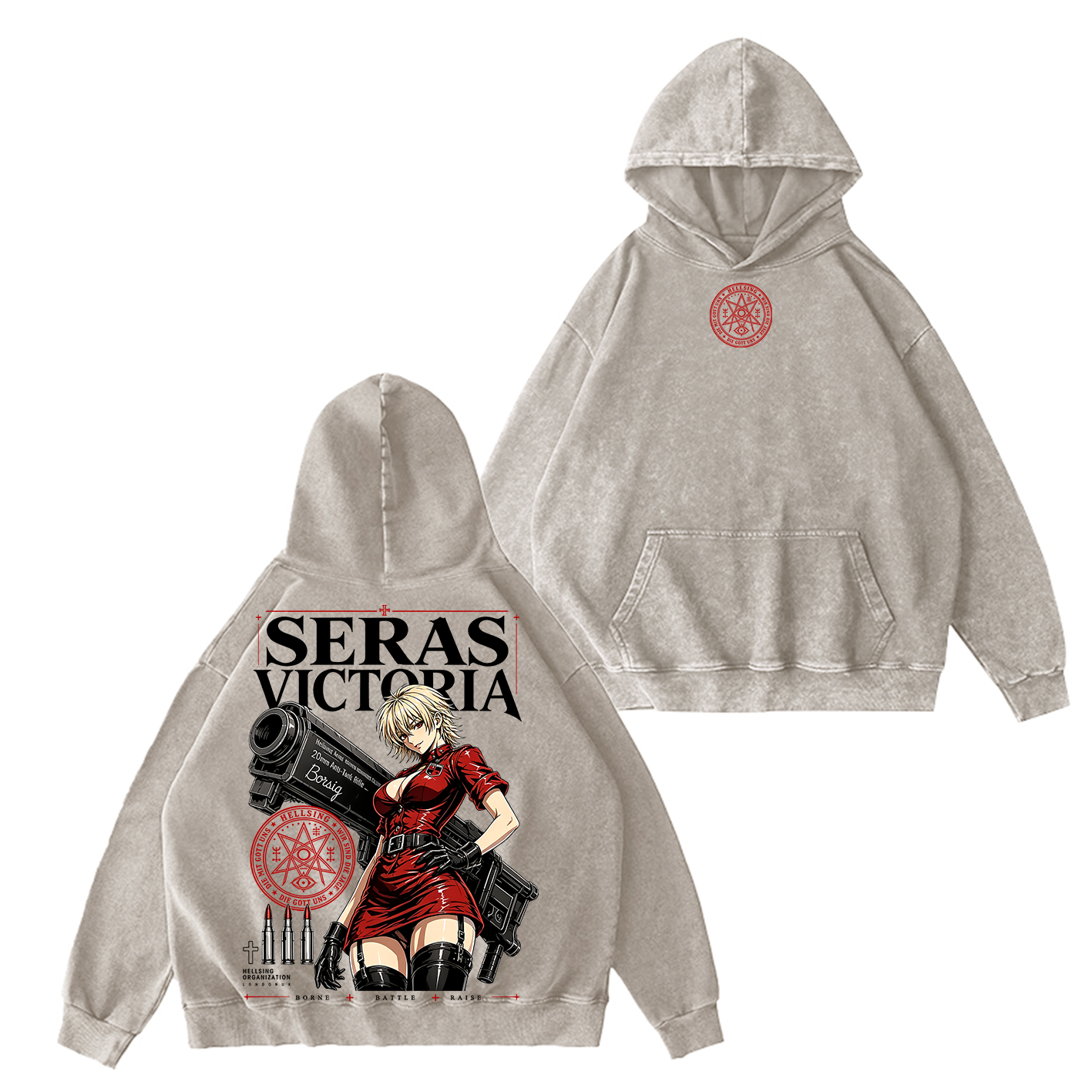 Seras Victoria Hellsing Unisex  Washed T-Shirt