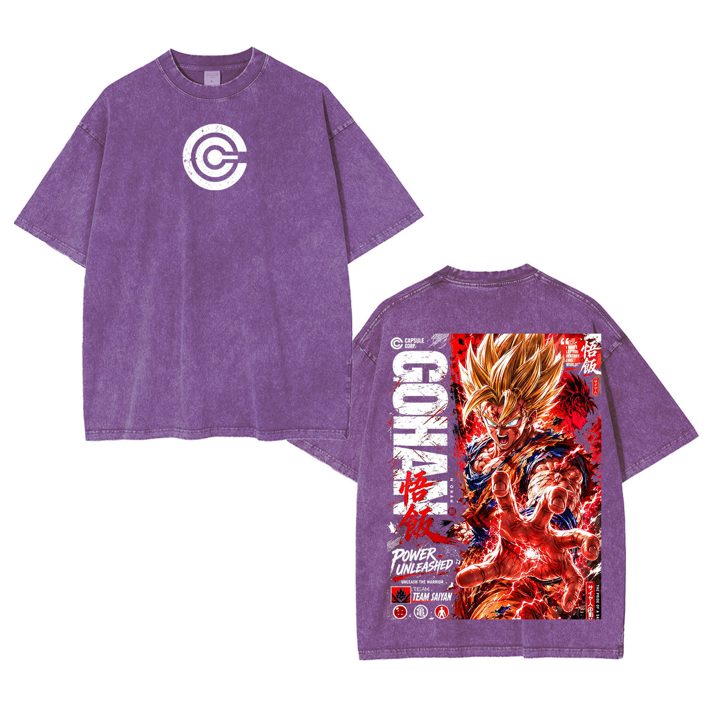 Future Trunks Vintage Unisex  Washed T-Shirt