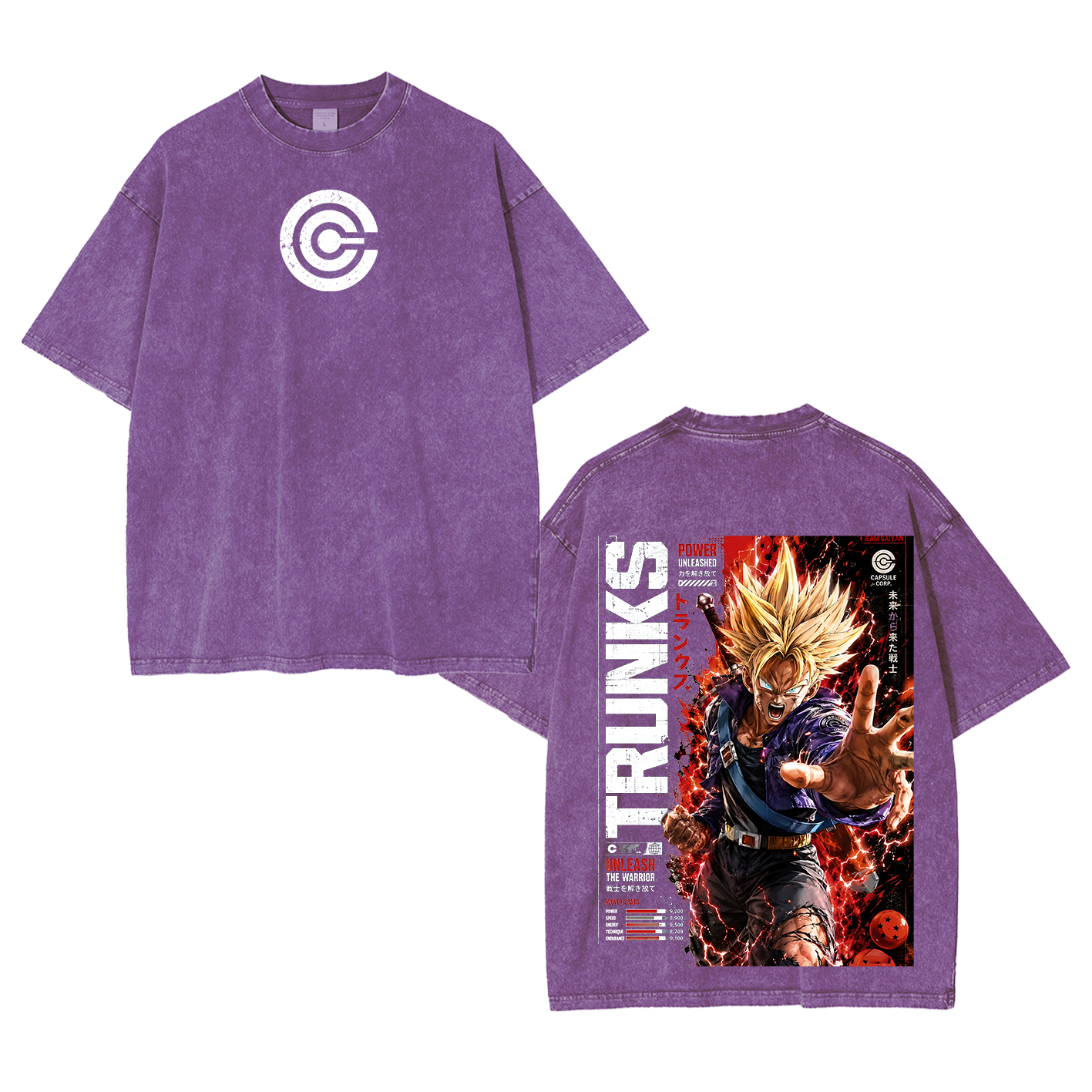Future Trunks Vintage Unisex  Washed T-Shirt