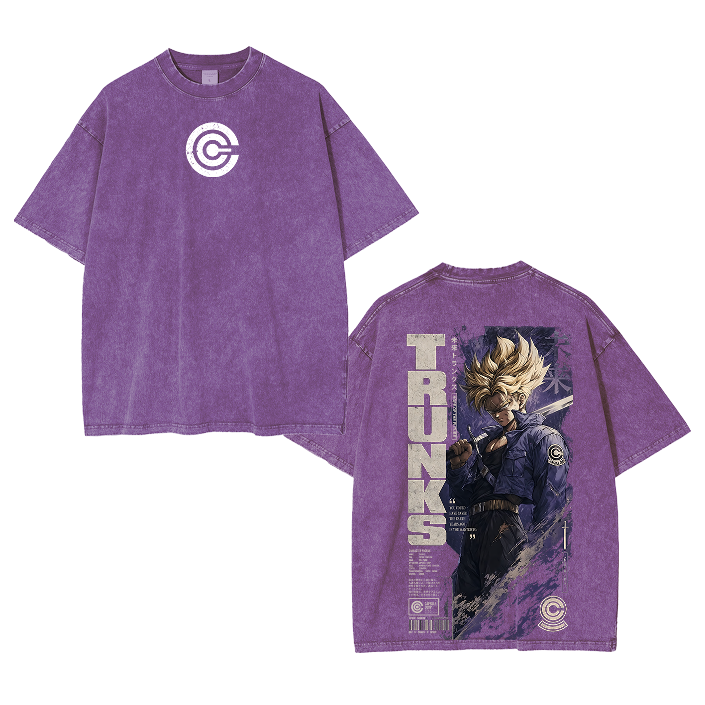 Future Trunks Vintage Unisex Washed T-Shirt