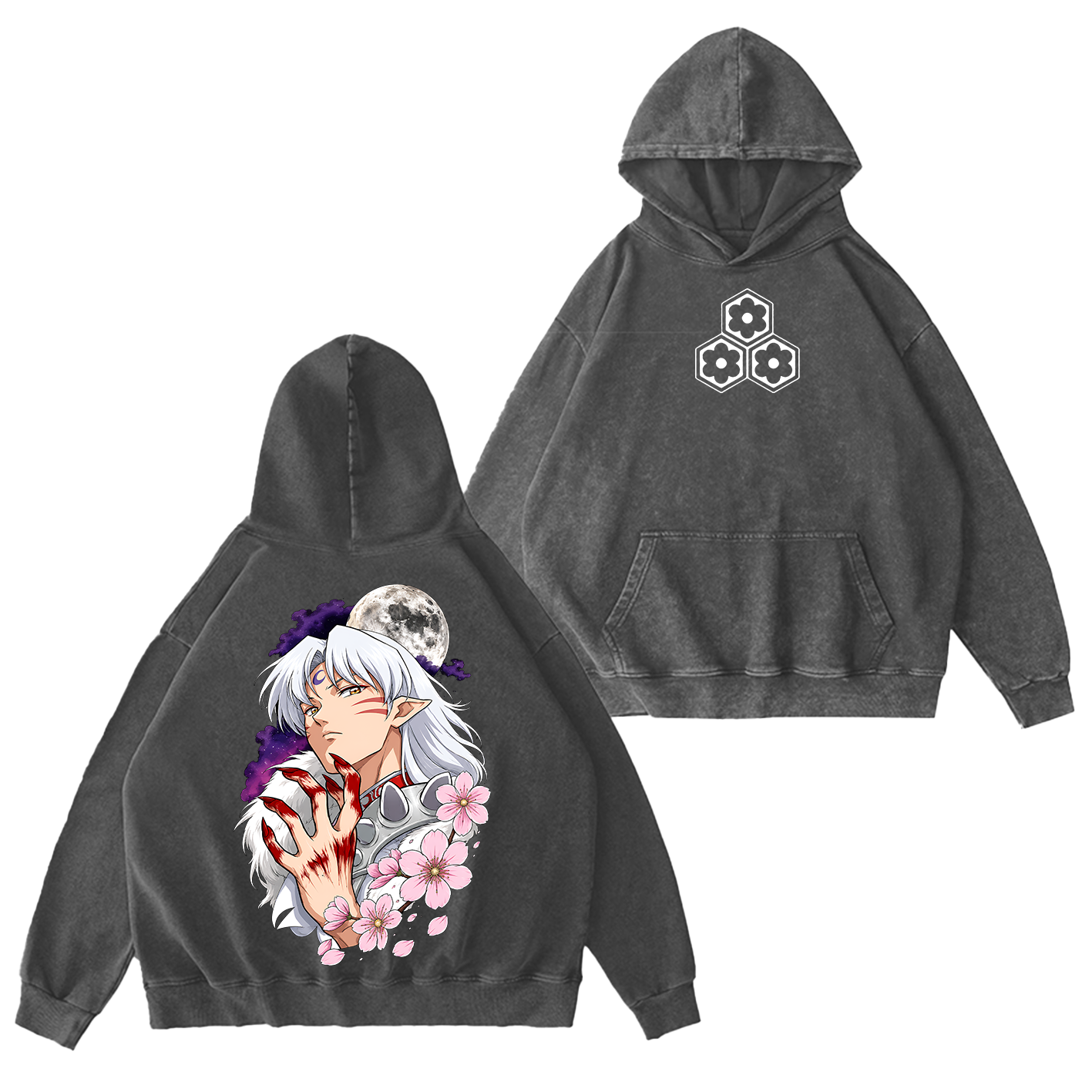 Inuyasha Vintage Unisex  Washed T-Shirt
