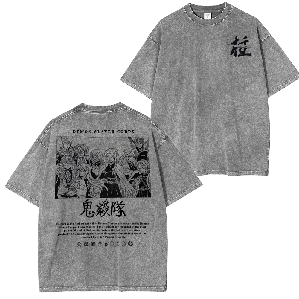Hashira Demon Slayer Unisex Washed T-Shirt