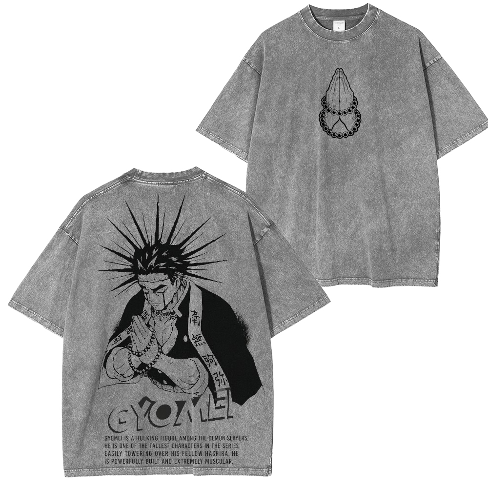 Gyomei Anime Unisex Washed T-Shirt