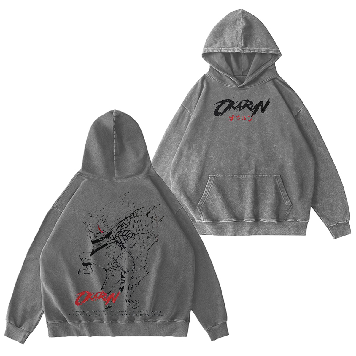 Okarun Dandadan Vintage Washed T-shirt/Crewneck/Hoodie