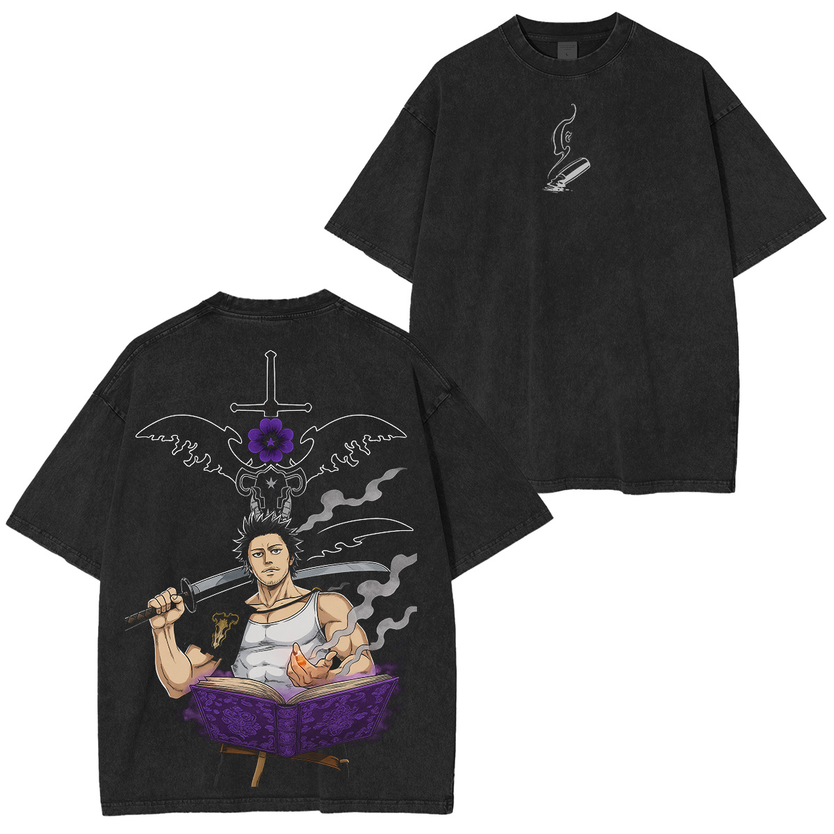 Black Clover's Yami Sukehiro Washed Shirts