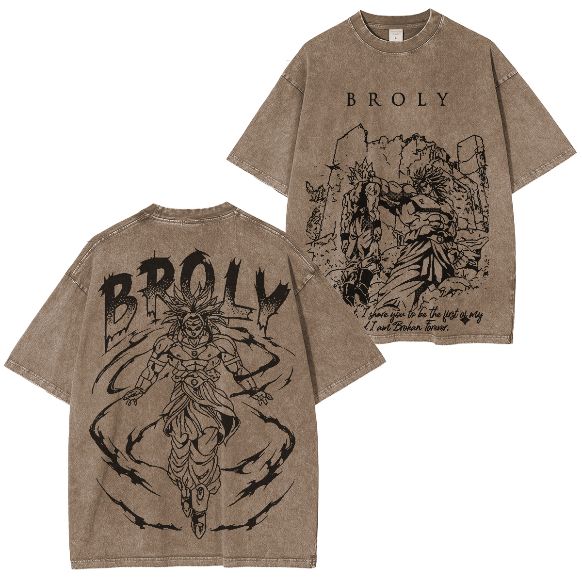 Dragon Ball Z Broly Vintage Washed T-shirt/Crewneck/Hoodie