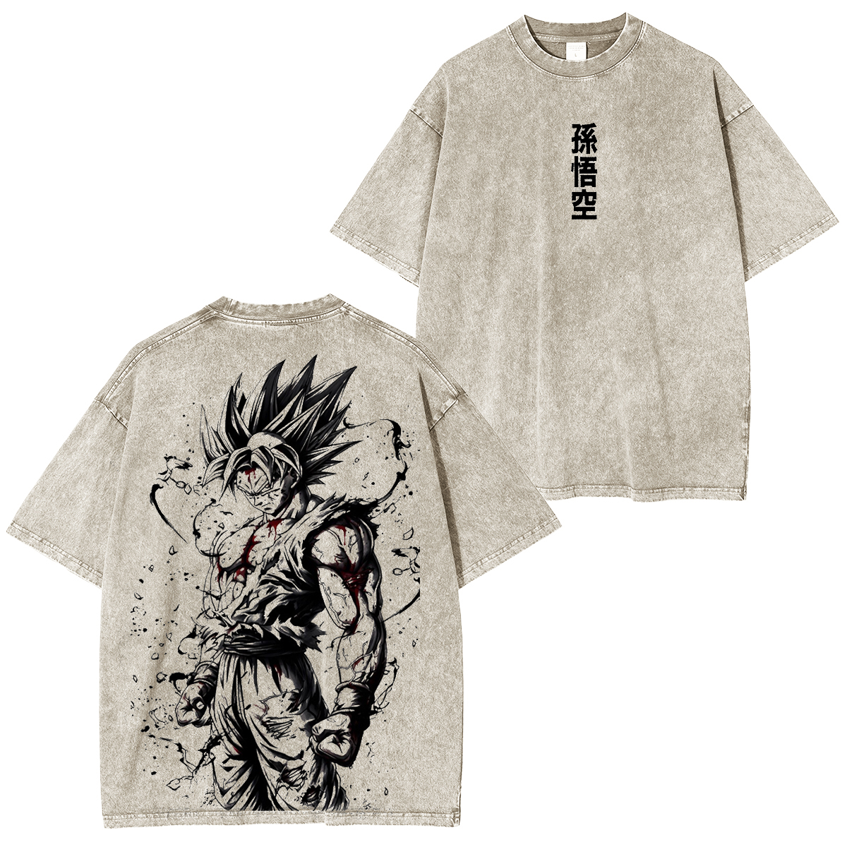 Dragon Ball Super Goku.Washed T-shirt/Hoodie