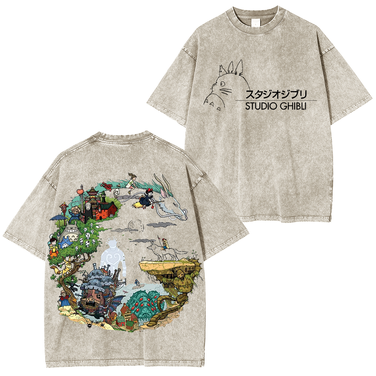 Howl's Moving Castle Washed T-shirt