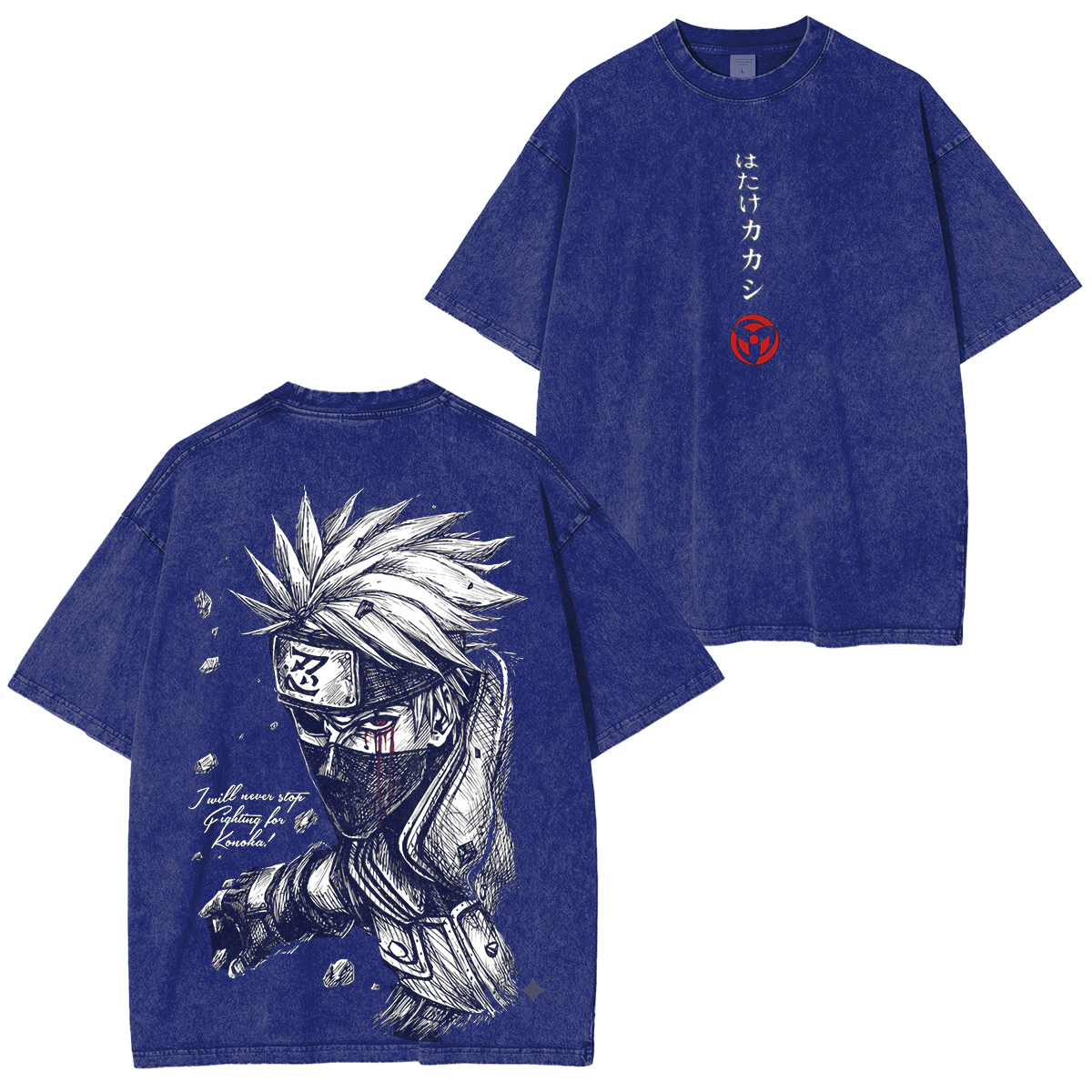 Naruto: Kakashi Vintage washed T-shirt/Crewneck/Hoodie