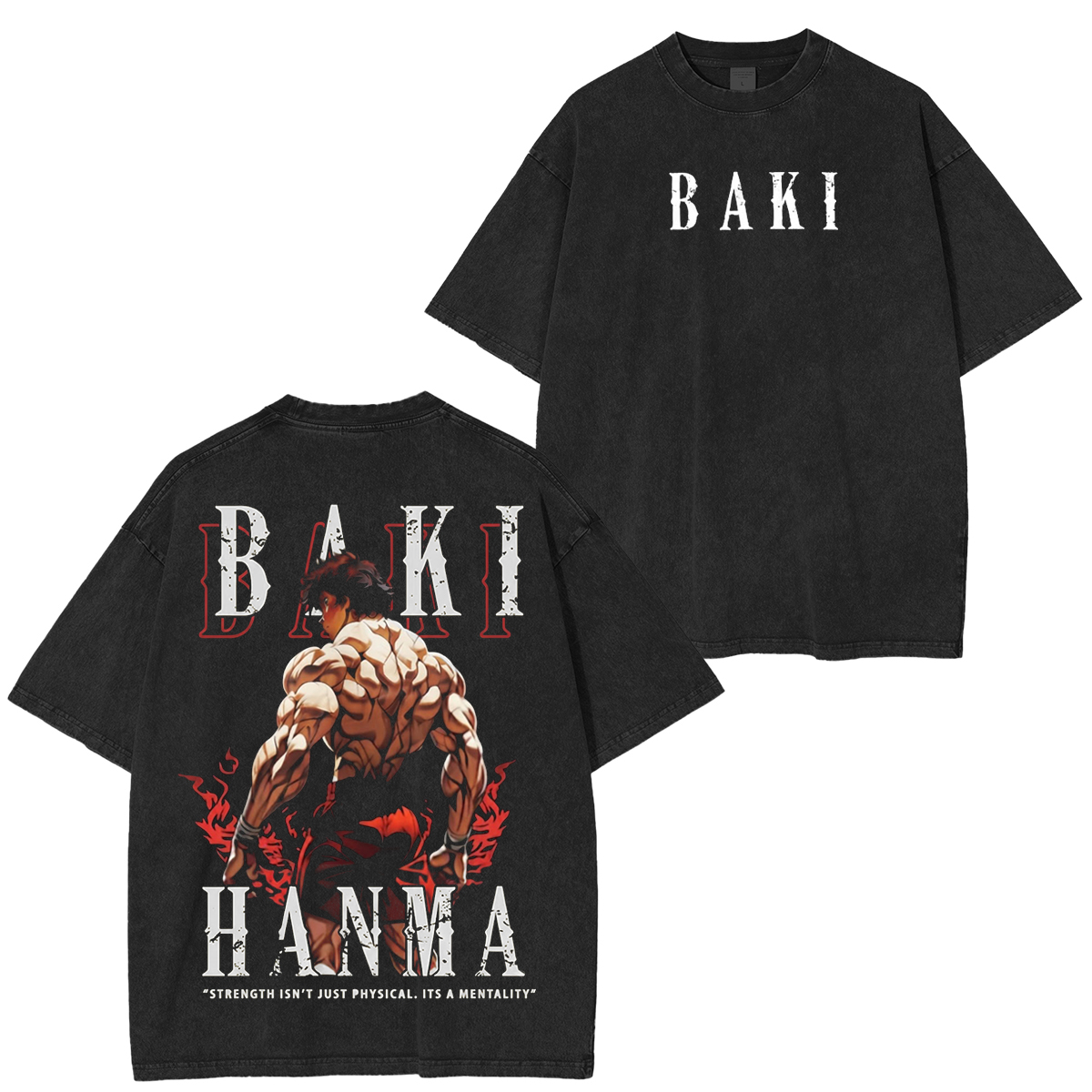 Baki Hanma Vintage Washed T-shirt/Crewneck/Hoodie