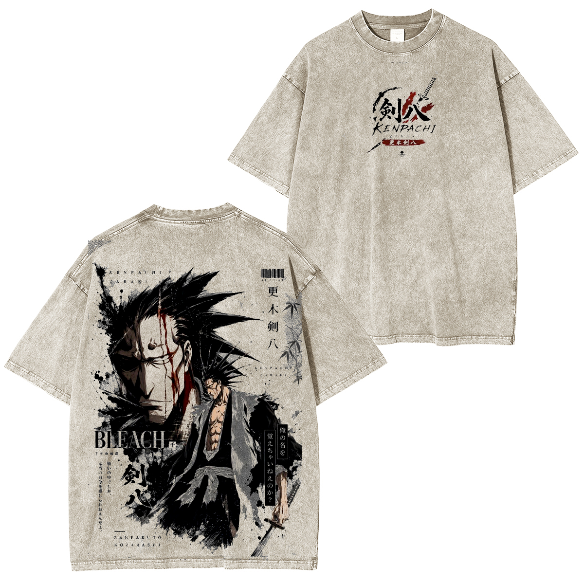 Bleach Washed T-shirt/Hoodie