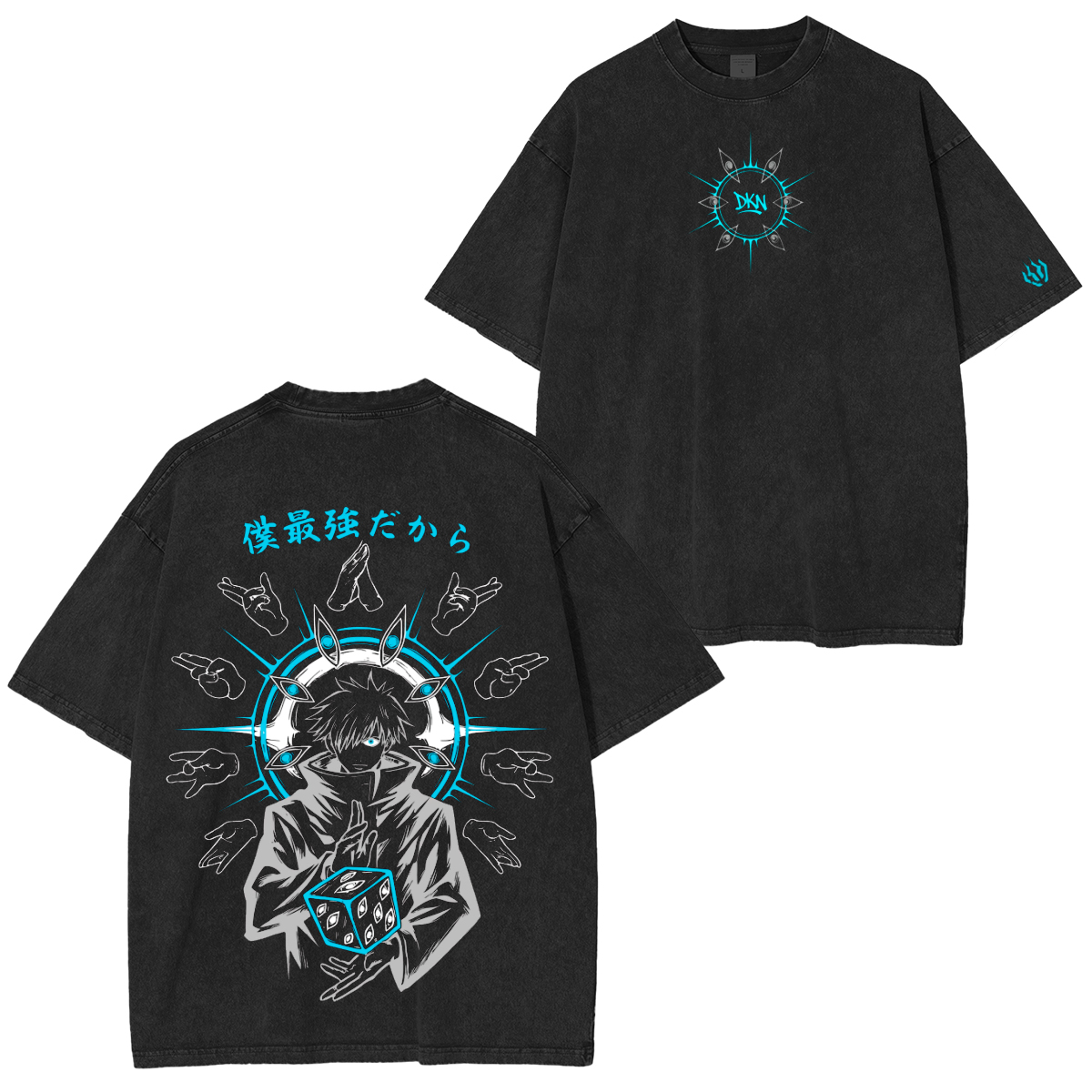Jujutsu Kaisen :Gojo Vintage washed T-shirt/Crewneck/Hoodie