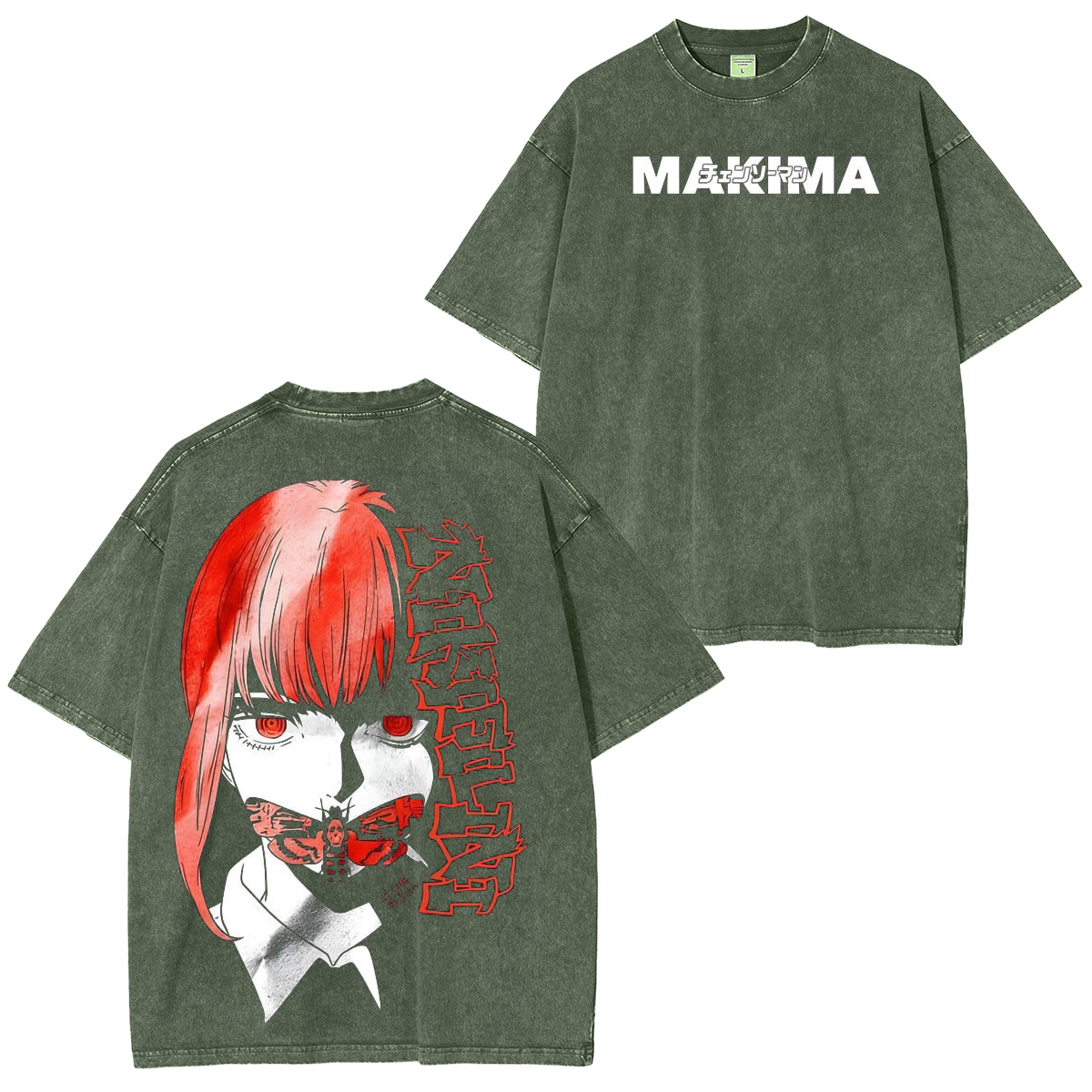 Makima Chainsa Man Vintage Washed Unisex T-Shirt