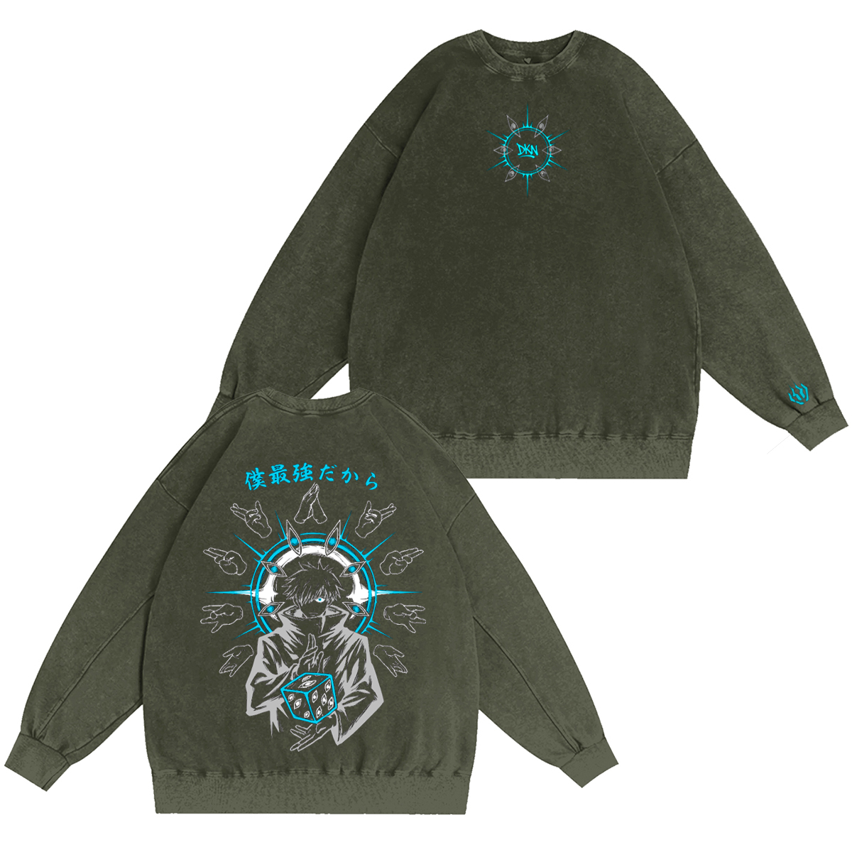 Jujutsu Kaisen :Gojo Vintage washed T-shirt/Crewneck/Hoodie