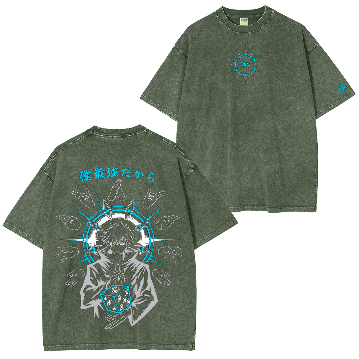 Jujutsu Kaisen :Gojo Vintage washed T-shirt/Crewneck/Hoodie