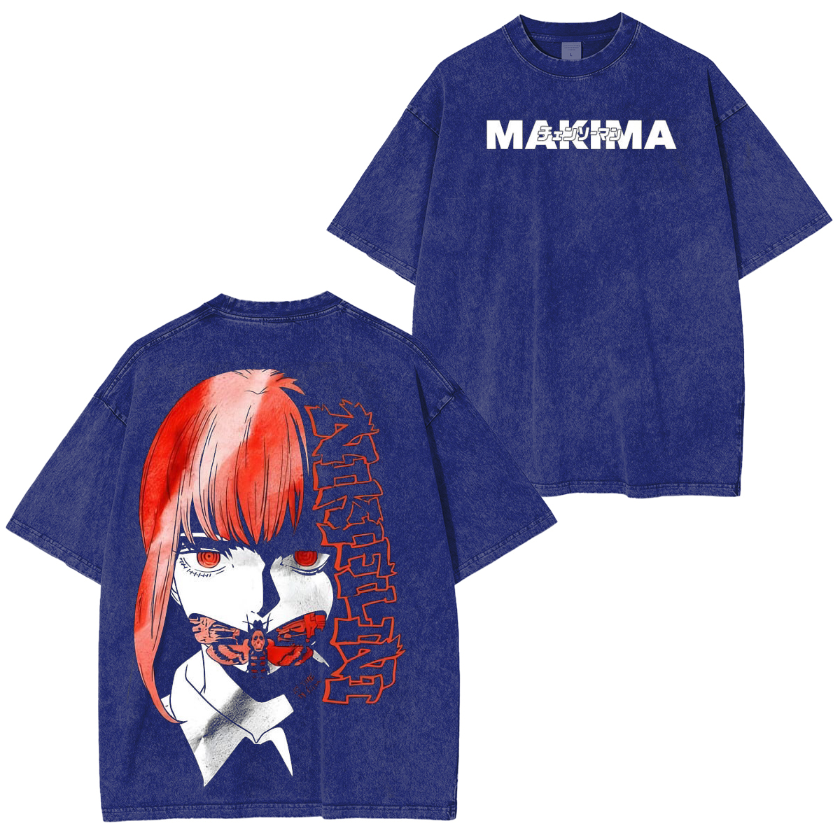 Makima Chainsa Man Vintage Washed Unisex T-Shirt