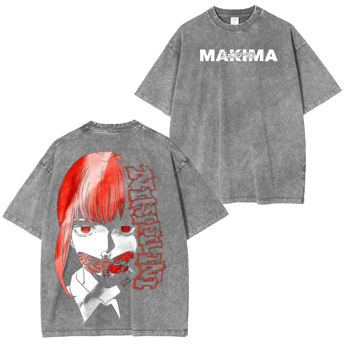 Makima Chainsa Man Vintage Washed Unisex T-Shirt