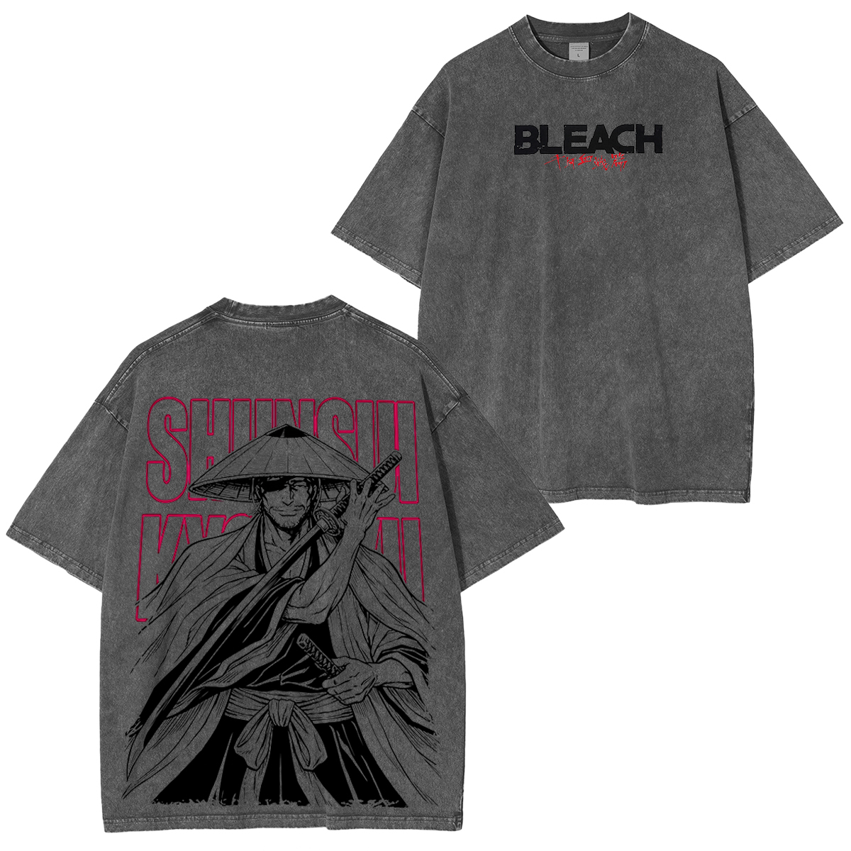 BLEACH Shunsui Kyōraku Vintage washed T-shirt/Crewneck/Hoodie