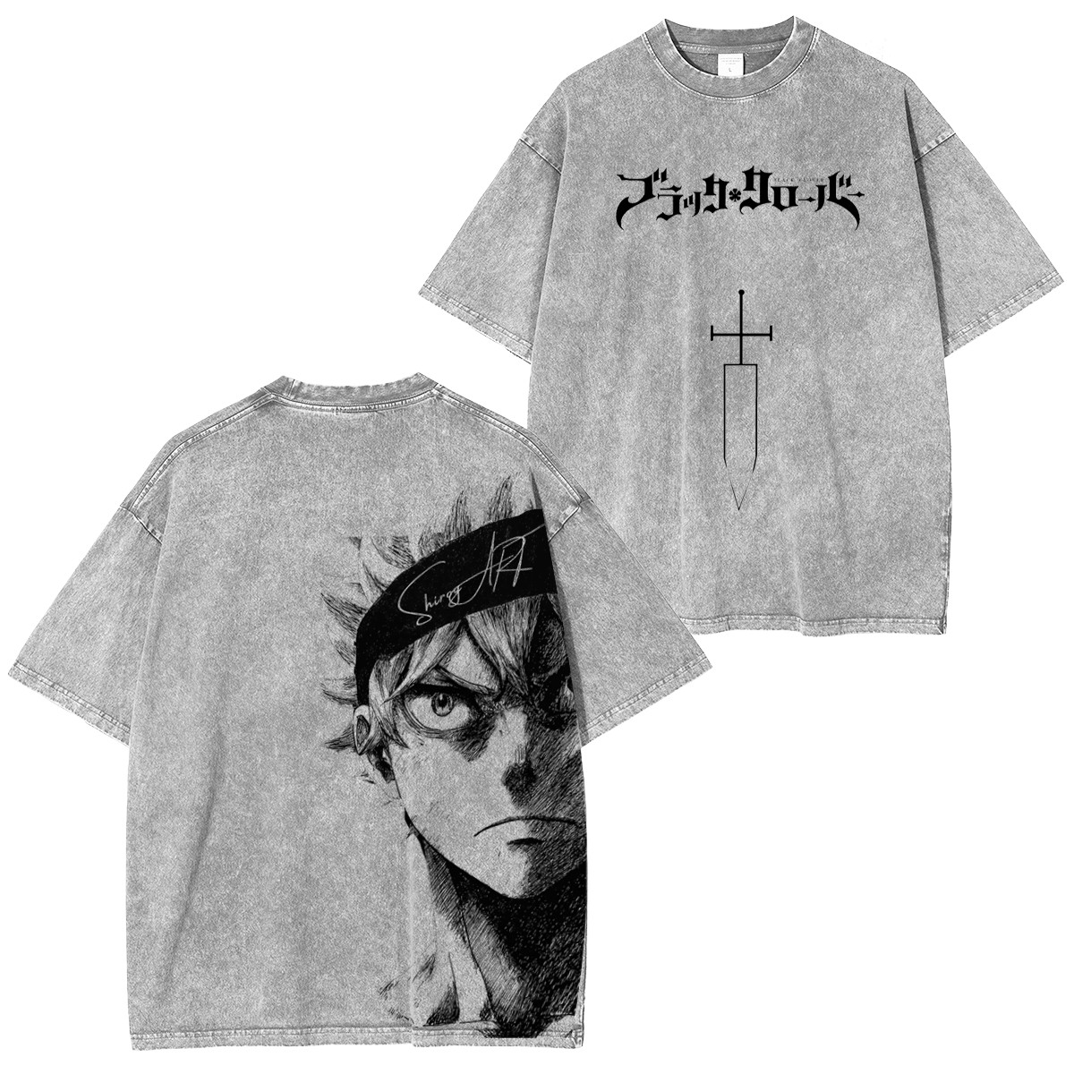 [Copy]Tsunade Senju - Naruto Anime Double Printed Vintage Washed Tee Unisex