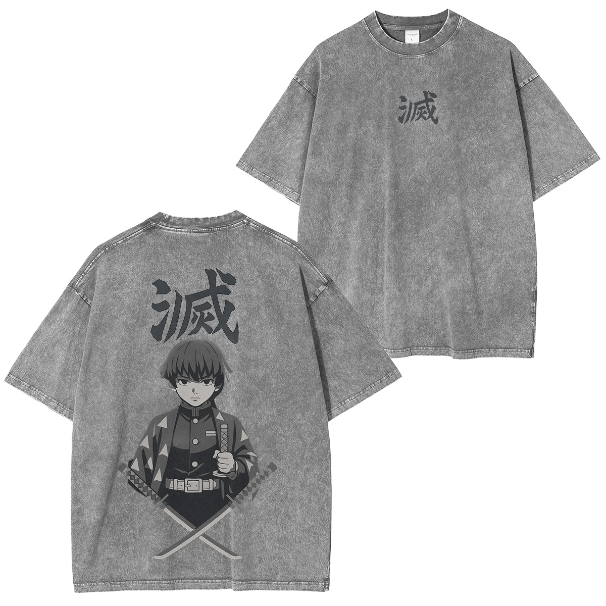 Zenitsu Demon Slayer Unisex Fit Washed T-Shirt