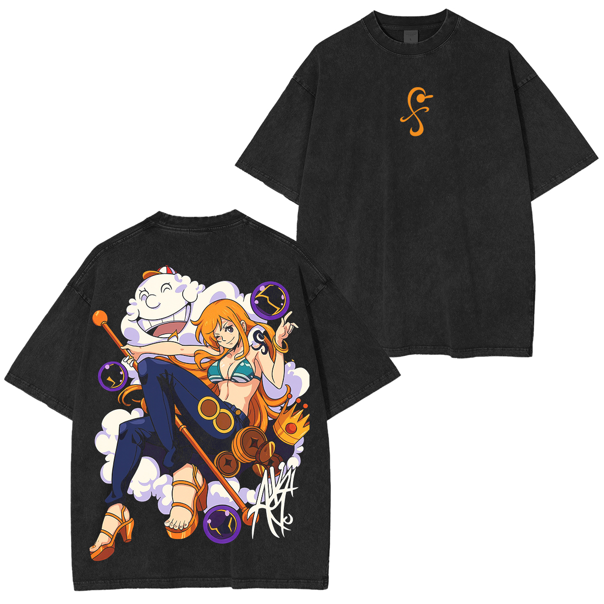 Nami,One PieceUnisex Washed T-Shirt