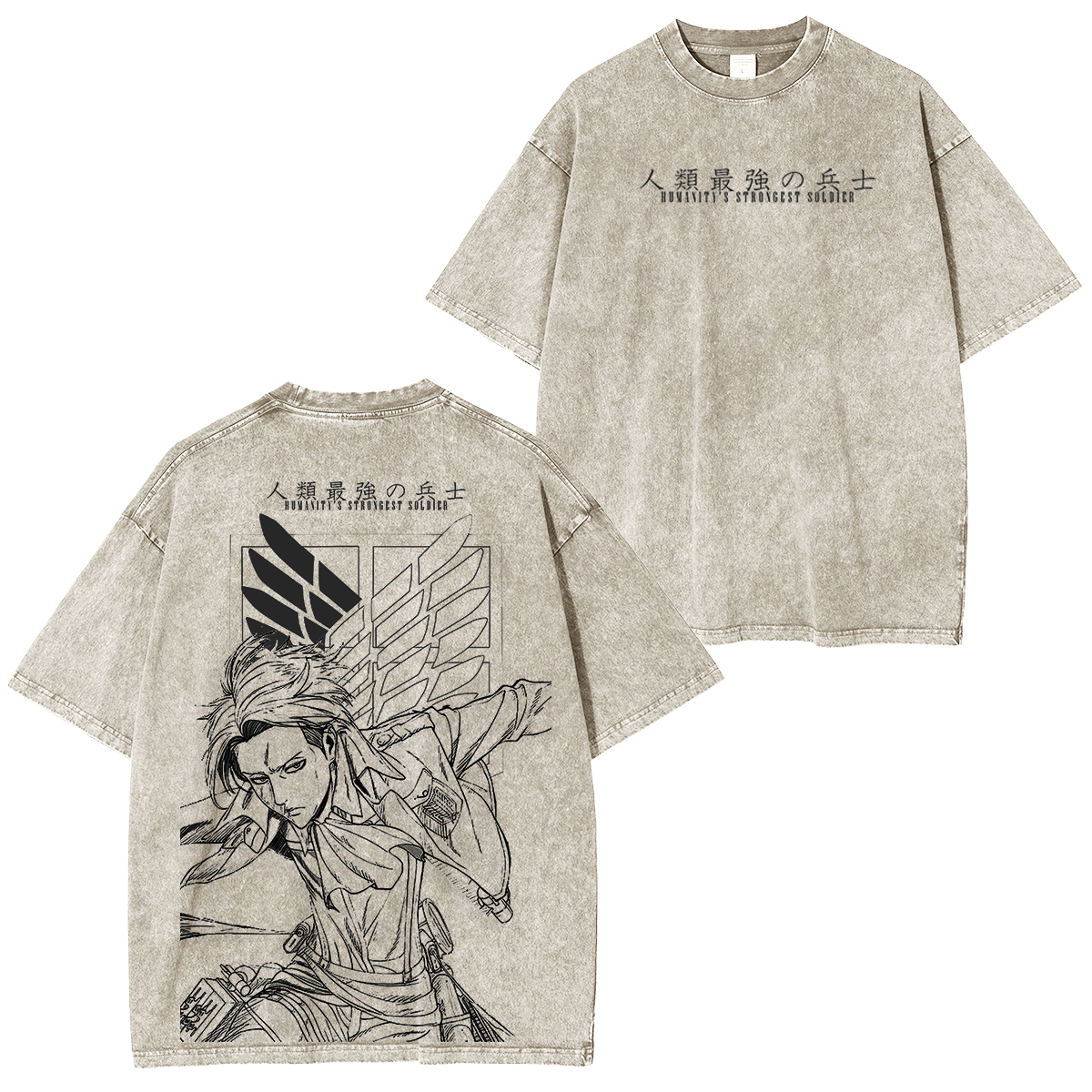Attack on Titan Unisex Washed T-Shirt