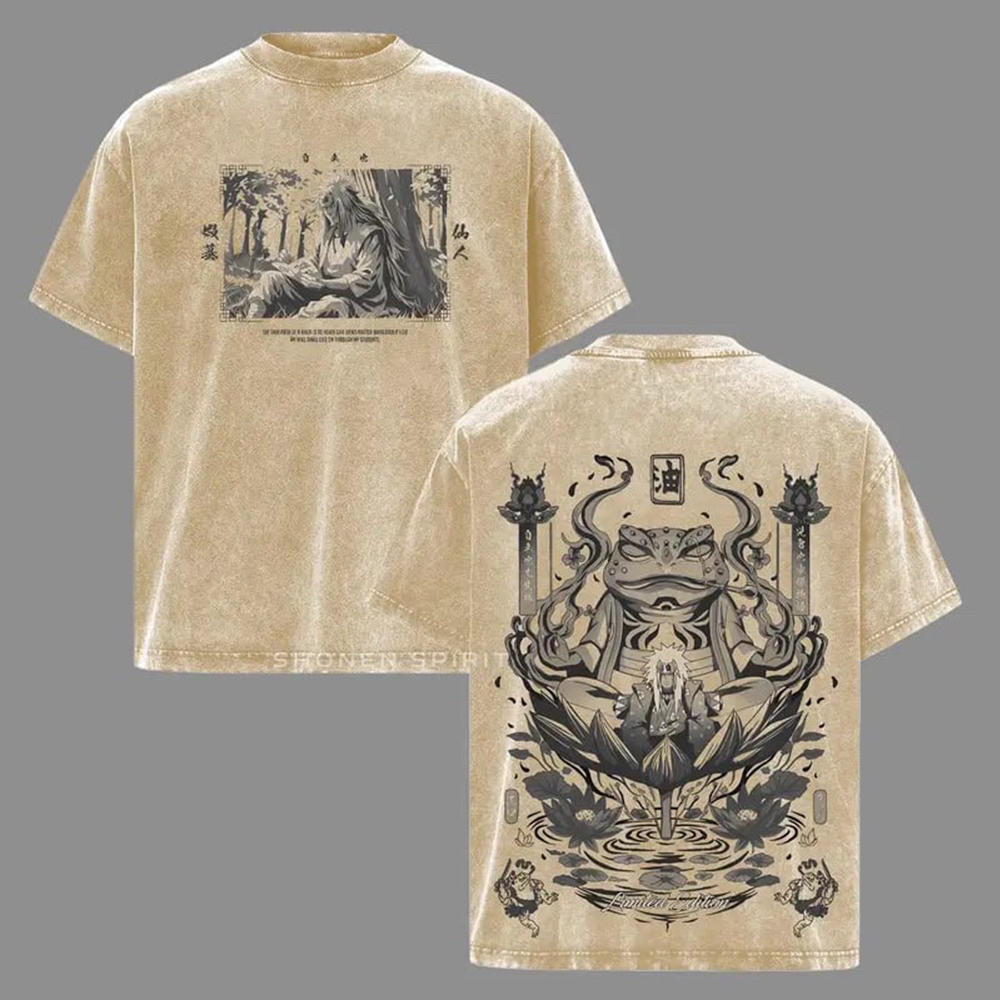 Naruto: Jiraiya &the Toad Sage of Myoboku Mountain Vintage T-shirt/Crewneck/Hoodie