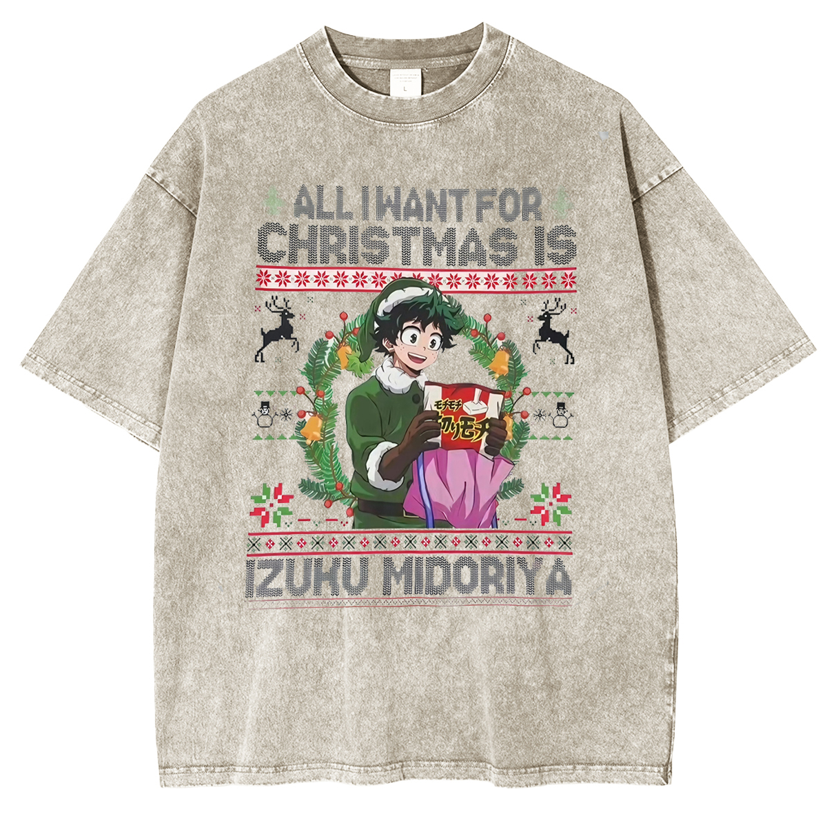Christmas is Izuku Midoriya Vintage Washed  T-shirt/Crewneck/Hoodie