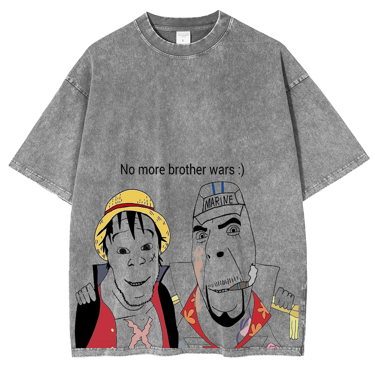 No more brother wars  Fun One Piece Vintage Washed T-shirt/Crewneck/Hoodie