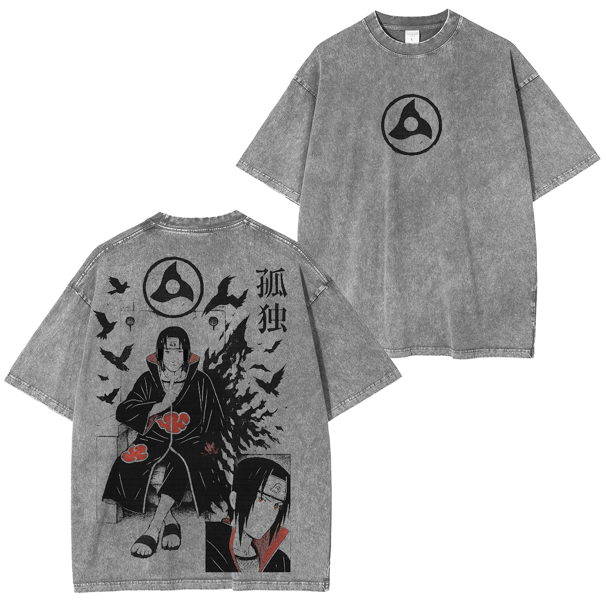 Retro Vintage Uchiha Itachi Naruto washed T-shirt/Crewneck/Hoodie