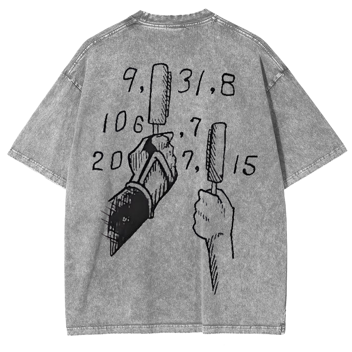 jiraiya - Naruto Uzumaki Anime Double Printed Vintage Washed Tee Unisex