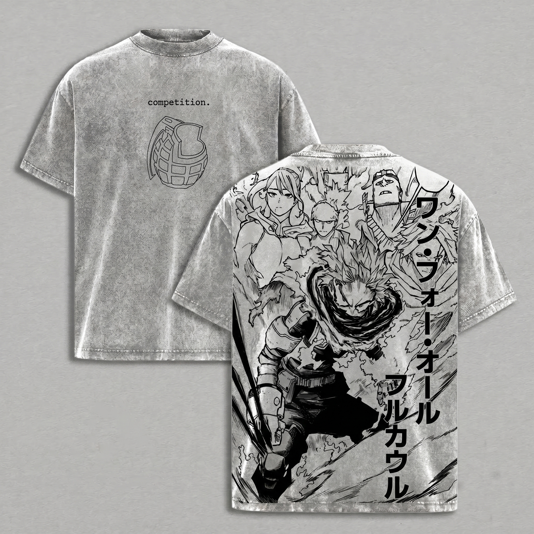 My Hero Academia Vintage washed T-shirt/Crewneck/Hoodie