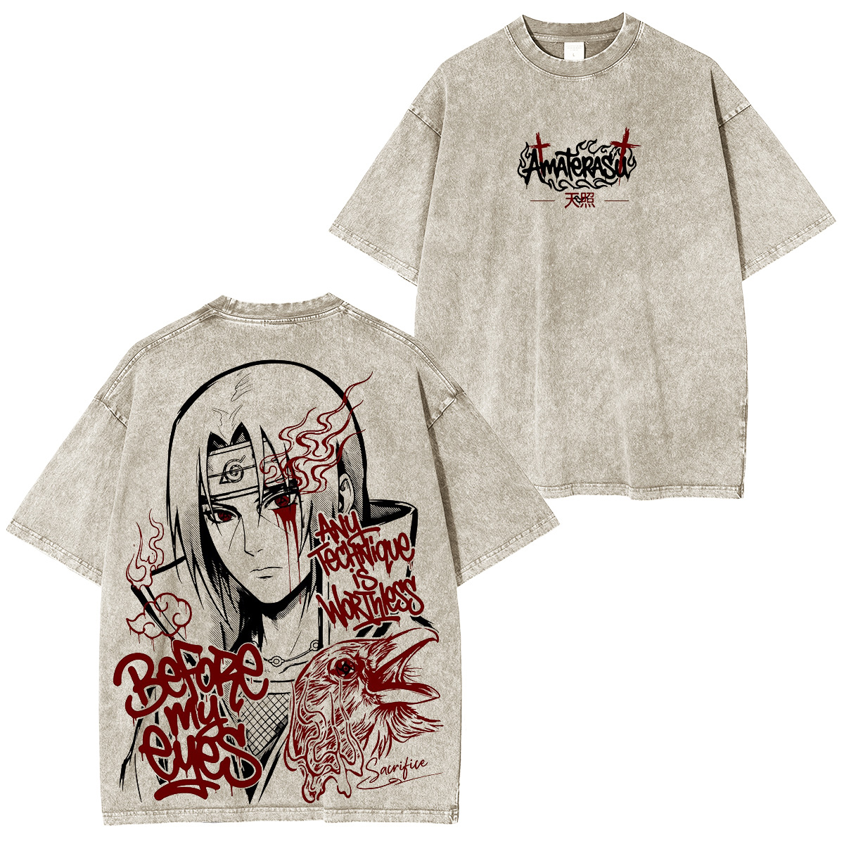 Naruto ：Sasuke Vintage Tee