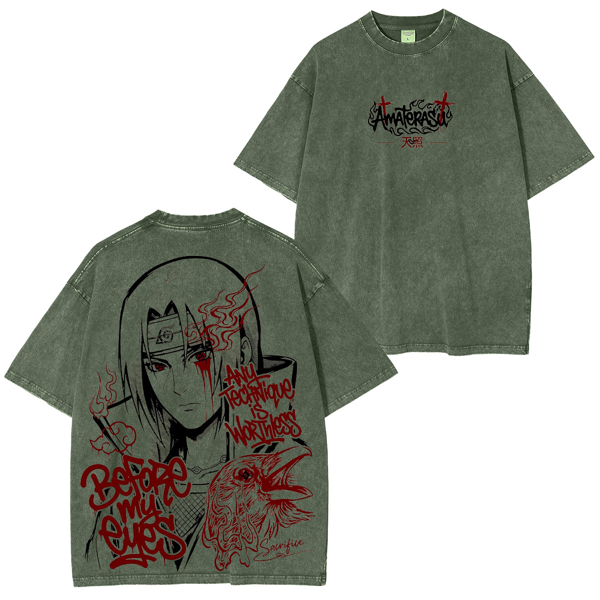 Naruto ：Sasuke Vintage Tee