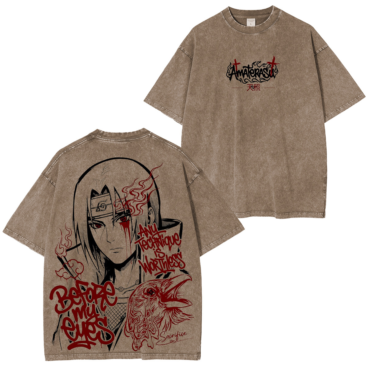 Naruto ：Sasuke Vintage Tee