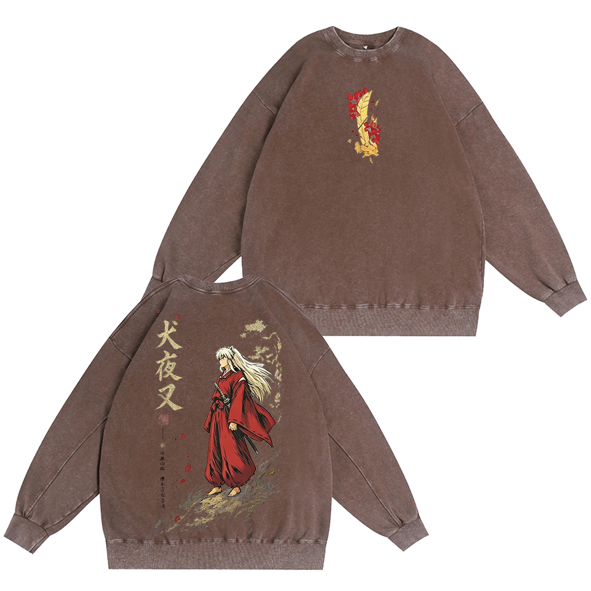 Inuyasha Vintage Unisex  Washed T-Shirt