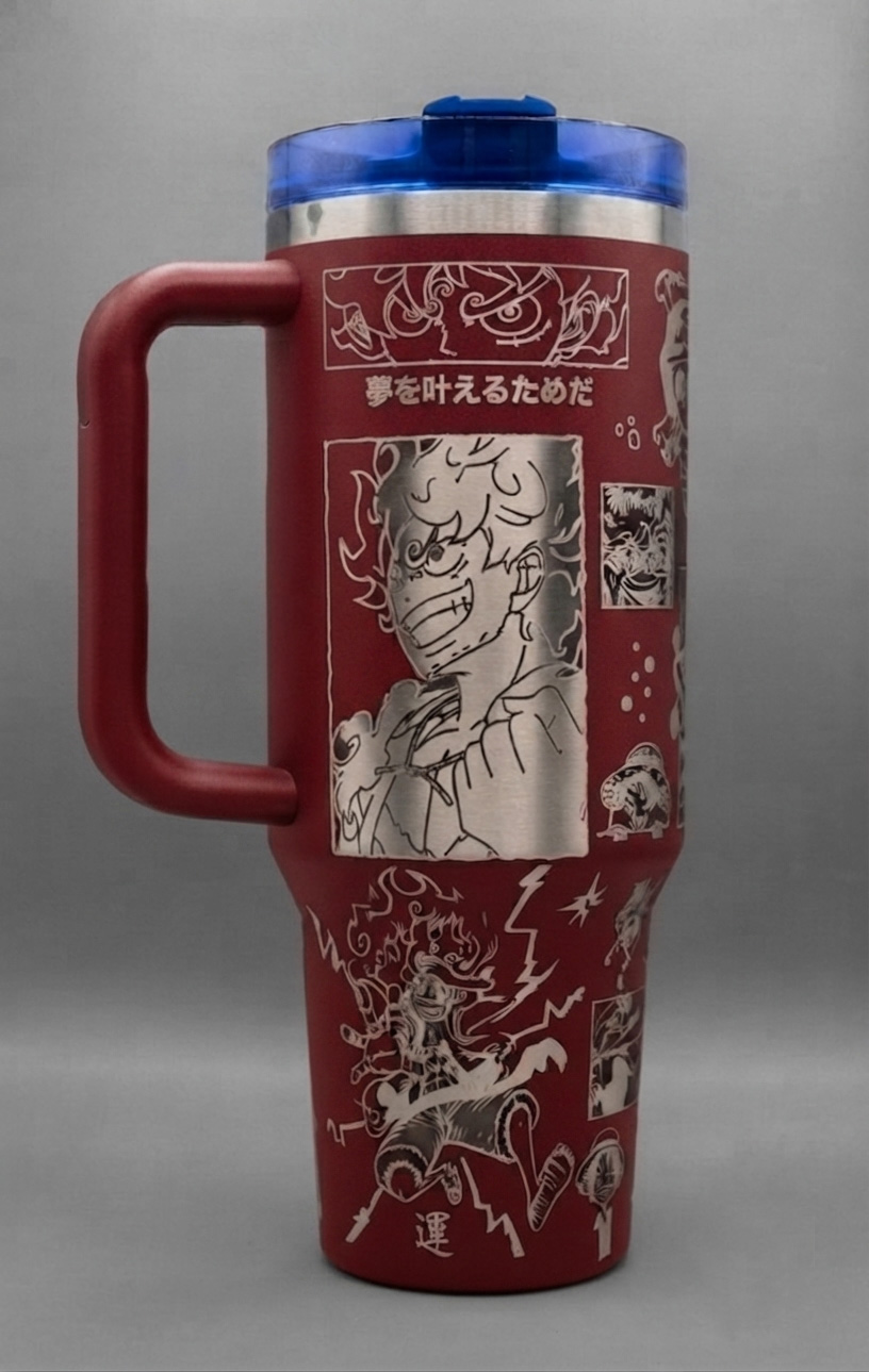 One Piece Luffy Anime Steel Tumbler Cup