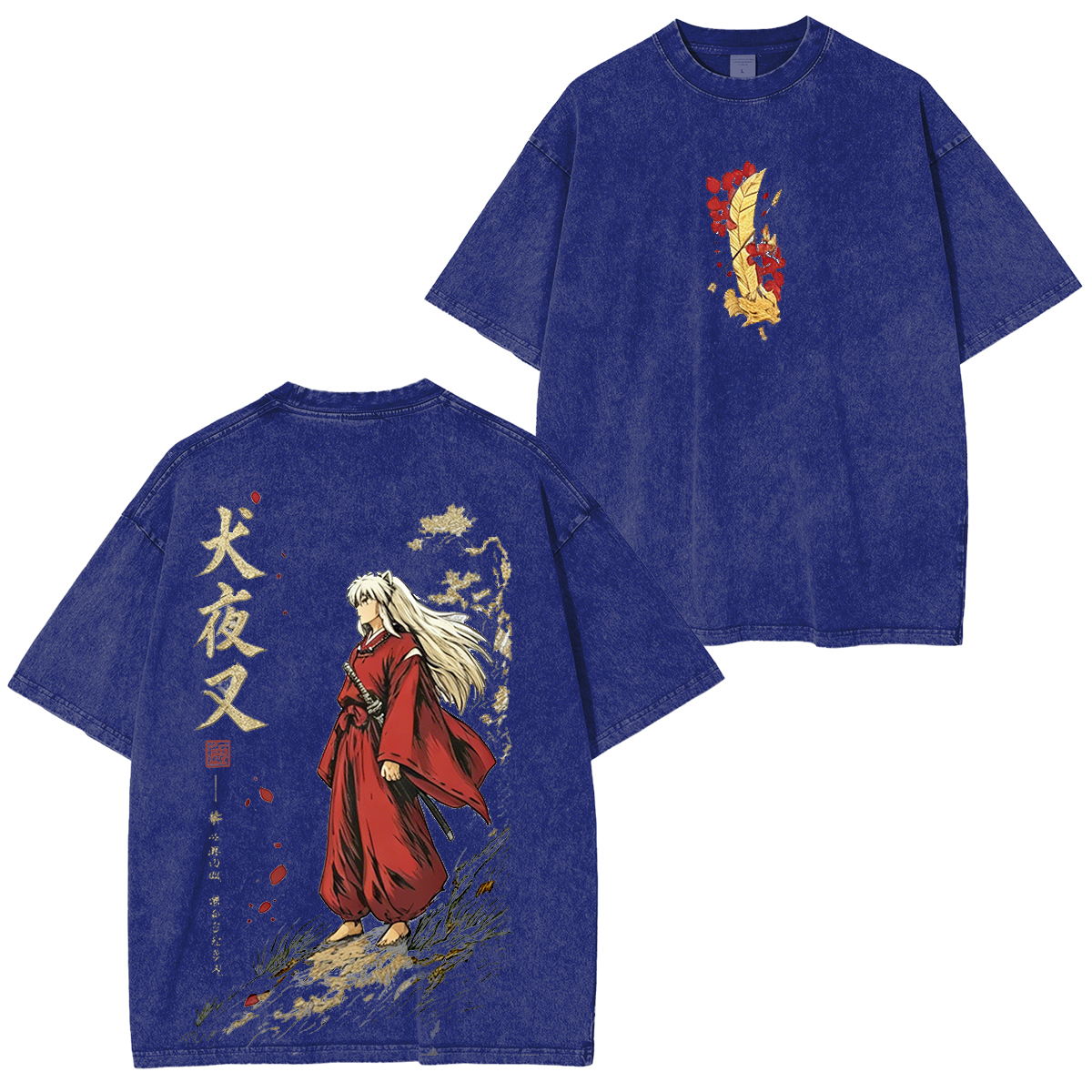 Inuyasha Vintage Unisex  Washed T-Shirt