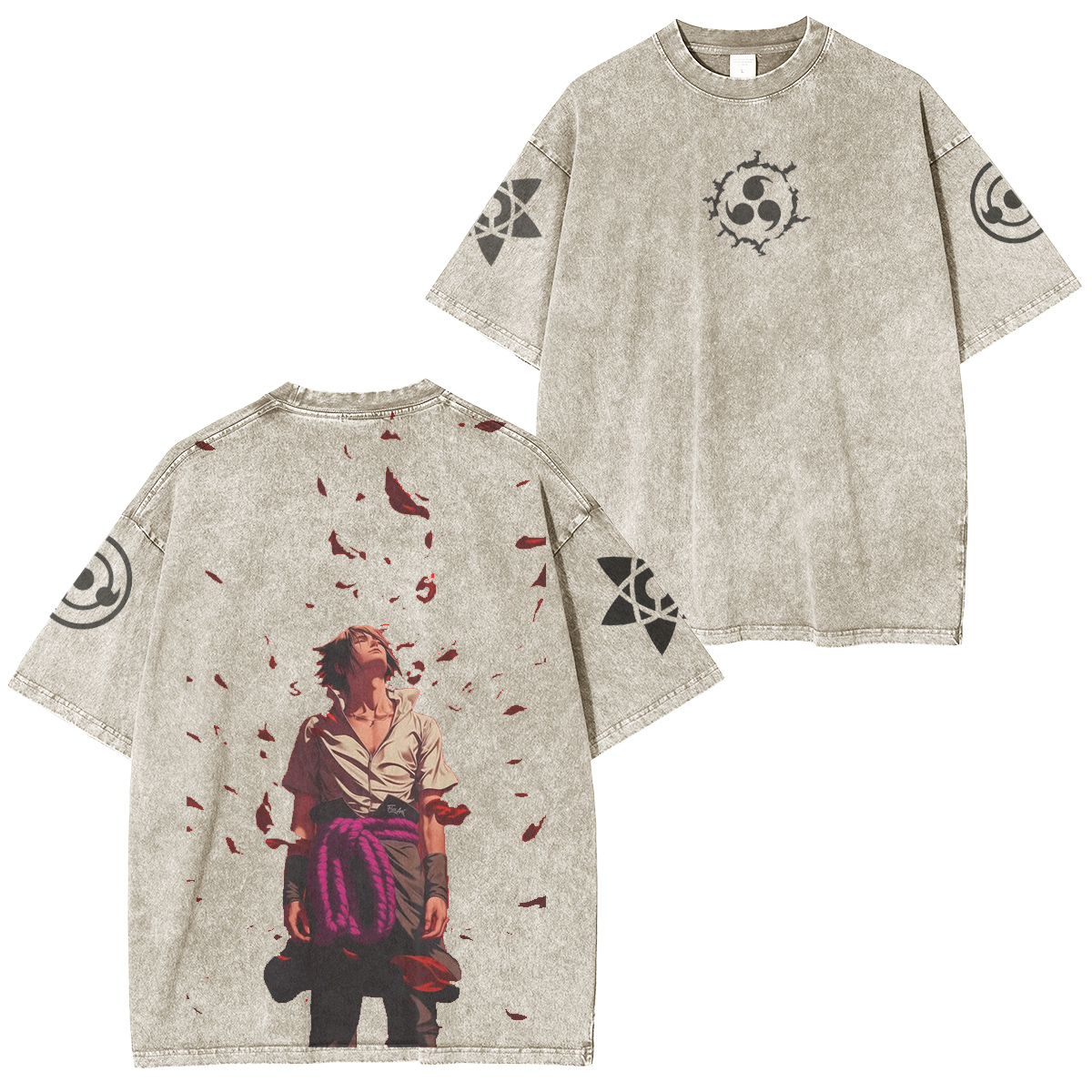 Naruto Sasuke washed T-shirt/Crewneck/Hoodie