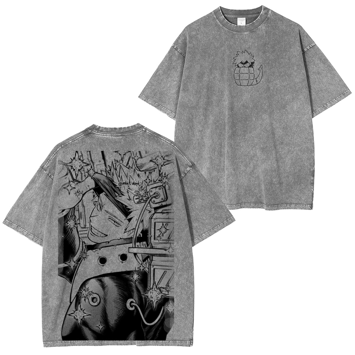 My Hero Academia: Bakugo Katsuki　Vintage washed T-shirt